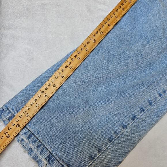 Cotton:On Loose Straight Jeans Light Wash Size 8 Boyfriend Distressed Denim - Picture 9 of 9